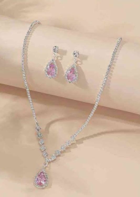 Beautiful Pink necklace set